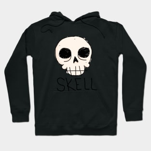 skell (skeleton skull tee) Hoodie